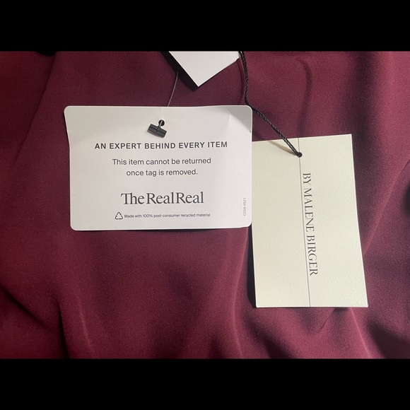 Burgandy Acarmar Cocktail Dress - By Malene Birger NWT - Picture 3 of 6